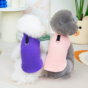 ペットウェア ドッグウェア 犬服 猫服 ベスト フリース 袖なし プルオーバー Dカン付き 犬の服 猫の服 ペット用品 無地 ソリッドカラー キャットウェア ペットの服 抜け毛対策 防寒 寒さ対策 散歩 イヌ用 いぬ用 ネコ用 ねこ用 S M L XL 2XL