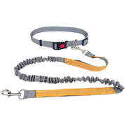ウエストリード ハンズフリー リード 腰ベルト付き 犬用 小型犬 中型犬 ペット用品 ペットグッズ 伸縮 多機能 リーシュ 散歩 ジョギング ランニング Dカン