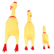 ペット用おもちゃ ラバートーイ 犬 猫 ドッグ キャット ペット用品 ペットグッズ 玩具 音が鳴る 噛む 投げる 遊ぶ アヒル チキン 鳥 音が出る 人形 ストレス発散 コミュニケーション 運動不足解消  おもしろい やわらかい かわいい 楽しい ソフト 遊び 黄