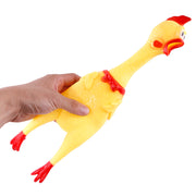ペット用おもちゃ ラバートーイ 犬 猫 ドッグ キャット ペット用品 ペットグッズ 玩具 音が鳴る 噛む 投げる 遊ぶ アヒル チキン 鳥 音が出る 人形 ストレス発散 コミュニケーション 運動不足解消  おもしろい やわらかい かわいい 楽しい ソフト 遊び 黄