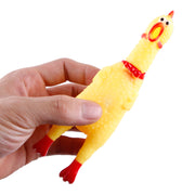 ペット用おもちゃ ラバートーイ 犬 猫 ドッグ キャット ペット用品 ペットグッズ 玩具 音が鳴る 噛む 投げる 遊ぶ アヒル チキン 鳥 音が出る 人形 ストレス発散 コミュニケーション 運動不足解消  おもしろい やわらかい かわいい 楽しい ソフト 遊び 黄
