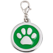 ペット用迷子札 名札 ネームタグ ネームチャーム 犬猫兼用 ドッグタグ キャットタグ 犬 猫 ペット用品 ペットグッズ 首輪アクセサリー 肉球 迷子防止 シンプル かわいい キュート おしゃれ