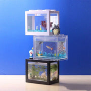 ミニ水槽 水槽 金魚鉢 ブロック風 卓上 ペット用品 ペットグッズ アクアリウム 小型 メダカ 熱帯魚 ベタ かわいい おしゃれ インテリア 玄関 居間