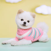 ペットウェア ニット セーター ドッグウェア 犬 イヌ 猫 ネコ ペット服 袖あり リブ プルオーバー あったか 防寒 ハート ダイヤ ボーダー かわいい おしゃれ