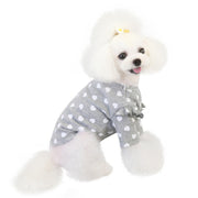 ドッグウェア リブカットソー 袖あり 犬の服 犬服 ペットウェア ペット用品 ペットグッズ 小型犬 フリル リブ ハート柄 かわいい おしゃれ お散歩