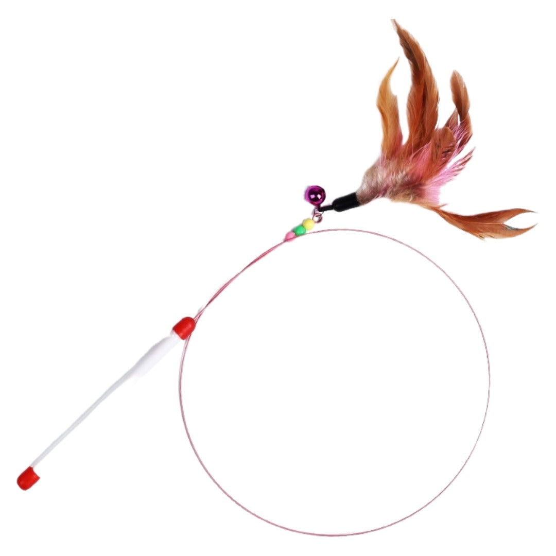 猫じゃらし ねこじゃらし ネコじゃらし ワイヤータイプ おもちゃ 玩具 鈴 フェザー 羽 魚 ねこ用品 ペット用品 ネコグッズ 運動不足 ストレス解消 遊びグッズ かわいい