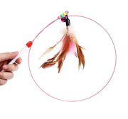 猫じゃらし ねこじゃらし ネコじゃらし ワイヤータイプ おもちゃ 玩具 鈴 フェザー 羽 魚 ねこ用品 ペット用品 ネコグッズ 運動不足 ストレス解消 遊びグッズ かわいい