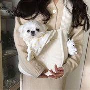 ペット用スリング 斜め掛けキャリーバッグ 犬用 小型犬 猫 ドッグ キャット 抱っこ紐 ペット用品 おしゃれ リバーシブル ショルダー 小物入れポケット フック ポケット 便利