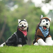 ペット用ジャケット ペット用コート ペット用アウター 犬服 ペットウェア 小型犬 大型犬 イヌ ネコ 長袖 ジップアップ 裏起毛 フェイクレザー 無地 ブラック ブラウン かっこいい クール お散歩 お出かけ 秋 冬