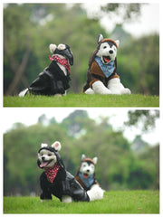 ペット用ジャケット ペット用コート ペット用アウター 犬服 ペットウェア 小型犬 大型犬 イヌ ネコ 長袖 ジップアップ 裏起毛 フェイクレザー 無地 ブラック ブラウン かっこいい クール お散歩 お出かけ 秋 冬
