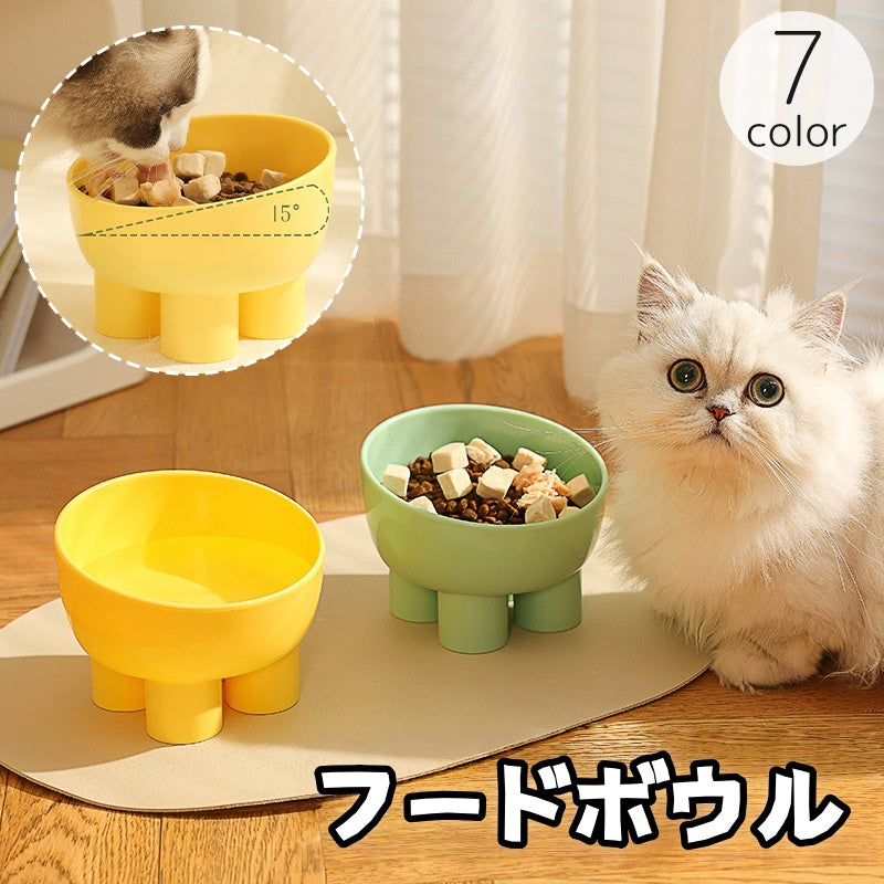 フードボウル ウォーターボウル ペット用食器 犬用 猫用 食器 餌入れ 水入れ 餌皿 エサ皿 高め 高い 斜め 食べやすい イヌ ネコ いぬ ねこ ペット用品 ペットグッズ