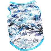 ドッグウェア ペットウェア 犬の服 ペットグッズ タンクトップ ベスト トップス 袖なし メッシュ 薄手 通気 日焼け防止 紫外線対策 カラフル イラスト 小型犬 ネコ ペット用品