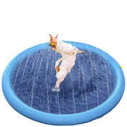 噴水マット ペット用 犬用 直径150cm 滑り止め プールマット ウォータープレイマット 水遊び 噴水遊び アウトドア 噴水 シャワー スプラッシュ 遊具 野外 屋外 家庭 夏 ワンちゃん用プール ペット用品 犬用品 ペットグッズ