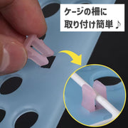 小動物用すのこ 4枚セット ケージマット ケージ用 プラスチック 洗える ペット用品 ウサギ モルモット ハムスター チンチラ ネコ 犬 固定具付き ケージ用 通気性 清潔 ペットグッズ スノコ 穴あき 水洗い可 長方形