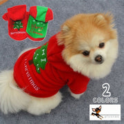 ドッグウェア クリスマス メリークリスマス ツリー クリスマスツリー パーカー プルオーバー フード付き ペット用 服 犬 愛犬 ペット ペット用品 袖あり スポーティー カジュアル かわいい XS S M L XL MerryChristmas
