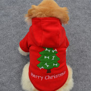 ドッグウェア クリスマス メリークリスマス ツリー クリスマスツリー パーカー プルオーバー フード付き ペット用 服 犬 愛犬 ペット ペット用品 袖あり スポーティー カジュアル かわいい XS S M L XL MerryChristmas