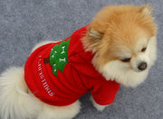 ドッグウェア クリスマス メリークリスマス ツリー クリスマスツリー パーカー プルオーバー フード付き ペット用 服 犬 愛犬 ペット ペット用品 袖あり スポーティー カジュアル かわいい XS S M L XL MerryChristmas