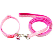リード ハーネス 2点セット ペットグッズ ペット用品 犬用 猫用 リーシュ 散歩紐 お散歩グッズ お出かけ 牽引紐 ドット柄 水玉 おしゃれ かわいい いぬ 小型犬 ねこ ネコ