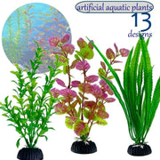 人工水草 人工プランツ 高20cm 台座付 水槽用レイアウト アクアリウム用品 水槽 金魚鉢 インテリア アクセサリー イミテーション 飾り