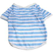 ドッグウェア Tシャツ カットソー 犬服 猫服 ペット用品 小型犬 袖あり プルオーバー ラウンドネック ボーダー 縞柄 シマシマ おしゃれ かわいい カジュアル デイリー お出かけ 定番 ベーシック いぬ イヌ ネコ ねこ キャットウェア
