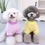 ドッグウェア 犬服 長袖トレーナー ペット 小型犬 中型犬 猫 洋服 フリース 防寒 保温 暖かい あったか 秋冬 ロゴ 可愛い
