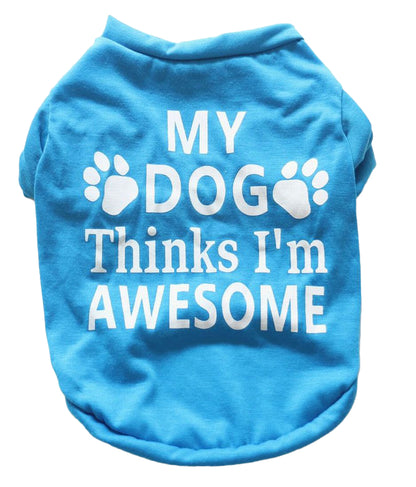 ペット用 犬用 洋服 ドッグウエア Tシャツ プルオーバー ブルー バリエーション画像