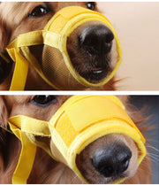 口輪 マズル ペット用品 犬用 ドッグ しつけ用品 ペットグッズ メッシュ バックル マジック テープ 無駄吠え防止 拾い食い防止 噛みつき防止 小型 中型 大型 サイズ調節可 通気性 しつけグッズ 躾 取り付け簡単 ドッグラン 公園 自宅 シンプル 定番