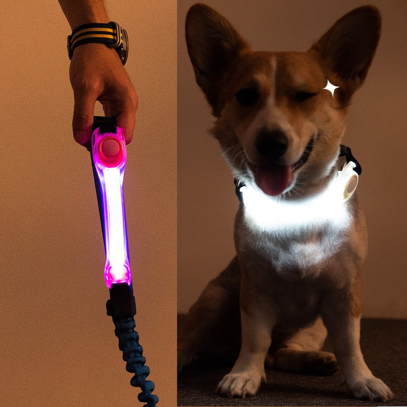 ペット用アクセサリー LEDライト 1本 シリコンバンド ストラップ ベルト 商品画像3