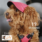 犬用キャップ 帽子 ペット用品 ペットグッズ ペットファッション 雑貨 つば付き 耳穴あり ひも付き かわいい 選べるカラー カラバリ豊富 散歩 お出かけ 旅行 dog 犬 S M
