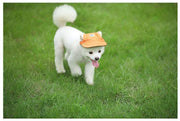 犬用キャップ 帽子 ペット用品 ペットグッズ ペットファッション 雑貨 つば付き 耳穴あり ひも付き かわいい 選べるカラー カラバリ豊富 散歩 お出かけ 旅行 dog 犬 S M