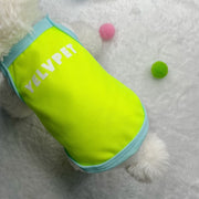 ペット用キャミソール ペットウェア ドッグウェア ペット用トップス 小型犬 中型犬 猫 ねこ ネコ イヌ 犬服 ノースリーブ 袖なし ロゴ カラフル かわいい キュート カジュアル ポップ 春 夏 お散歩 お出掛け