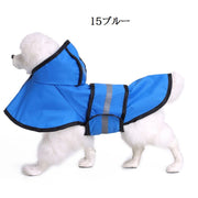 ペット用 レインコート ポンチョ型 犬用 小型犬 中型犬 雨具 フード付き 防水 お散歩 お出かけ クリアカラー おしゃれ 梅雨対策