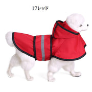 ペット用 レインコート ポンチョ型 犬用 小型犬 中型犬 雨具 フード付き 防水 お散歩 お出かけ クリアカラー おしゃれ 梅雨対策