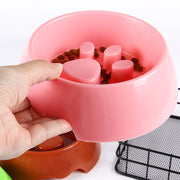 フードボウル ペット用食器 猫用食器 犬用食器 エサ入れ 早食い防止 餌皿 給餌 給水 凸凹 デコボコ サークル 滑り止め付き 丸 ペット用品 ペットグッズ 丸のみ防止 早食い予防 フードディッシュ 単色 シンプル 青 緑 ピンク 茶