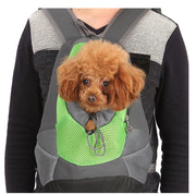 ペット用キャリーバッグ リュックキャリー 犬用 猫用 ペット用品 小型犬 メッシュ 顔出し ファスナー 通気性 無地 お出かけ 通院 お散歩 カジュアル かっこいい おしゃれ シンプル 赤 緑 黄 紫 青 ローズ
