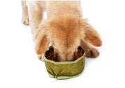 折りたたみ式フードボウル 折りたたみ式ウォーターボウル ペット用品 犬用 ペット用食器 携帯フードボウル 携帯用ウォーターボウル コンパクト 持ち運び便利 便利 折り畳める 携帯用 犬用食器 犬 いぬ 散歩 さんぽ おでかけ 小型犬 中型犬 大型犬 防水 グリーン ブラック ブルー グレー 緑 黒 青