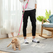 リード リーシュ 犬用 ペット用品 お散歩グッズ ハンズフリー マルチ ロング 長め 長い ショルダー 肩掛け 斜め掛け 反射材付き