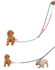 リード リーシュ 犬用 ペット用品 お散歩グッズ ハンズフリー マルチ ロング 長め 長い ショルダー 肩掛け 斜め掛け 反射材付き