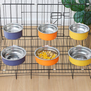 犬用食器 猫用食器 ペット用食器 フードボウル ウォーターボウル ケージ取り付け 餌入れ 水入れ ケージ固定 丸型 エサ入れ シンプル ペットグッズ ペット用品 イヌ用 ネコ用