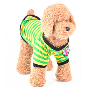 ペットウェア ドッグウェア Ｔシャツ カットソー 半袖 ボーダー柄 犬用洋服 犬の服 ペット用 犬用 猫用 小型犬 XS S M L XL カジュアル カラフル かわいい キュート 春 秋 いぬ用 ねこ用 イヌ用 ネコ用 ペットウエア キャットウェア ドッグウエア