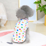 ドッグウェア ペットウェア タンクトップ ペット用 いぬ 犬服 犬の服 袖なし ノースリーブ ハート カットソー おしゃれ かわいい