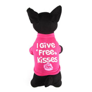 ペットウェア Tシャツ 犬服 猫服 洋服 ドッグウェア キャットウェア プルオーバー 袖あり 英字ロゴ カジュアル お洒落 可愛い ペット服 犬の服 猫の服