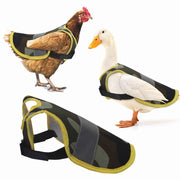 鳥用ウェア 鳥用ベスト ペットウェア 洋服 ニワトリ アヒル 鶏 反射材 夜間 反射 ペット服 ペットグッズ シンプル 面ファスナー 着脱簡単 羽保護