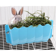 ウサギ用牧草入れ 牧草フィーダー 餌入れ エサ入れ 牧草入れ 干し草入れ 兎 うさぎ 小動物 ケージ固定 外付け