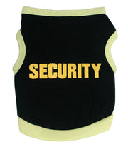 ペット用 犬用 洋服 ドッグウエア タンクトップ ベスト 袖なし トレーナー プルオーバー ノースリーブ 英字ロゴ SECURITY ドッグウェア かっこいい クール バイカラー 犬服 春夏秋 英語 超小型犬 XXS 小型犬 中型犬 無地 シンプル おしゃれ ホワイト ブラック ピンク イエロー