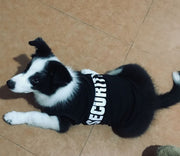 ペット用 犬用 洋服 ドッグウエア タンクトップ ベスト 袖なし トレーナー プルオーバー ノースリーブ 英字ロゴ SECURITY ドッグウェア かっこいい クール バイカラー 犬服 春夏秋 英語 超小型犬 XXS 小型犬 中型犬 無地 シンプル おしゃれ ホワイト ブラック ピンク イエロー
