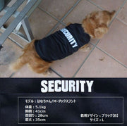 ペット用 犬用 洋服 ドッグウエア タンクトップ ベスト 袖なし トレーナー プルオーバー ノースリーブ 英字ロゴ SECURITY ドッグウェア かっこいい クール バイカラー 犬服 春夏秋 英語 超小型犬 XXS 小型犬 中型犬 無地 シンプル おしゃれ ホワイト ブラック ピンク イエロー