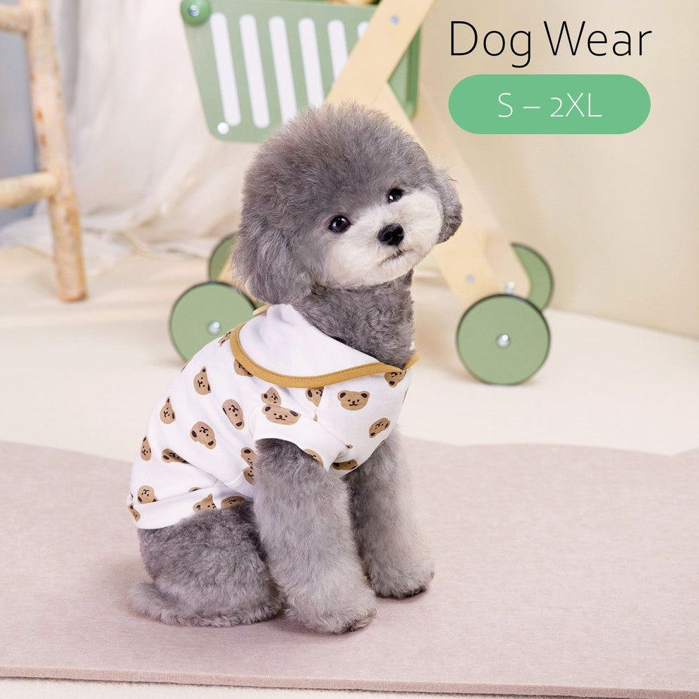 ドッグウェア キャットウェア ペットウェア カットソー Tシャツ 犬 猫 小型犬 中型犬 クマ くま セーラー 襟付き 犬の服 犬服 猫の服 猫服 洋服