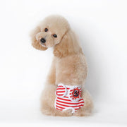 犬用マナーパンツ ペット用品 マナーパンツ サニタリーパンツ 犬 いぬ ペット 犬服 服 介護 お出かけ マーキング防止 ぬげにくい マリン柄 サイズ豊富 しっぽ穴付き 生理用パンツ 生理用 青 ブルー 黒 ブラック 赤 レッド