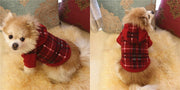 ペット用ウェア ドッグウェア ウエア 犬 イヌ ワンちゃん フード フード付き フリース風 秋 冬 洋服 お洋服 可愛い かわいい カジュアル お出かけ チェック ブラック ホワイト ペット用 動物用 アニマル